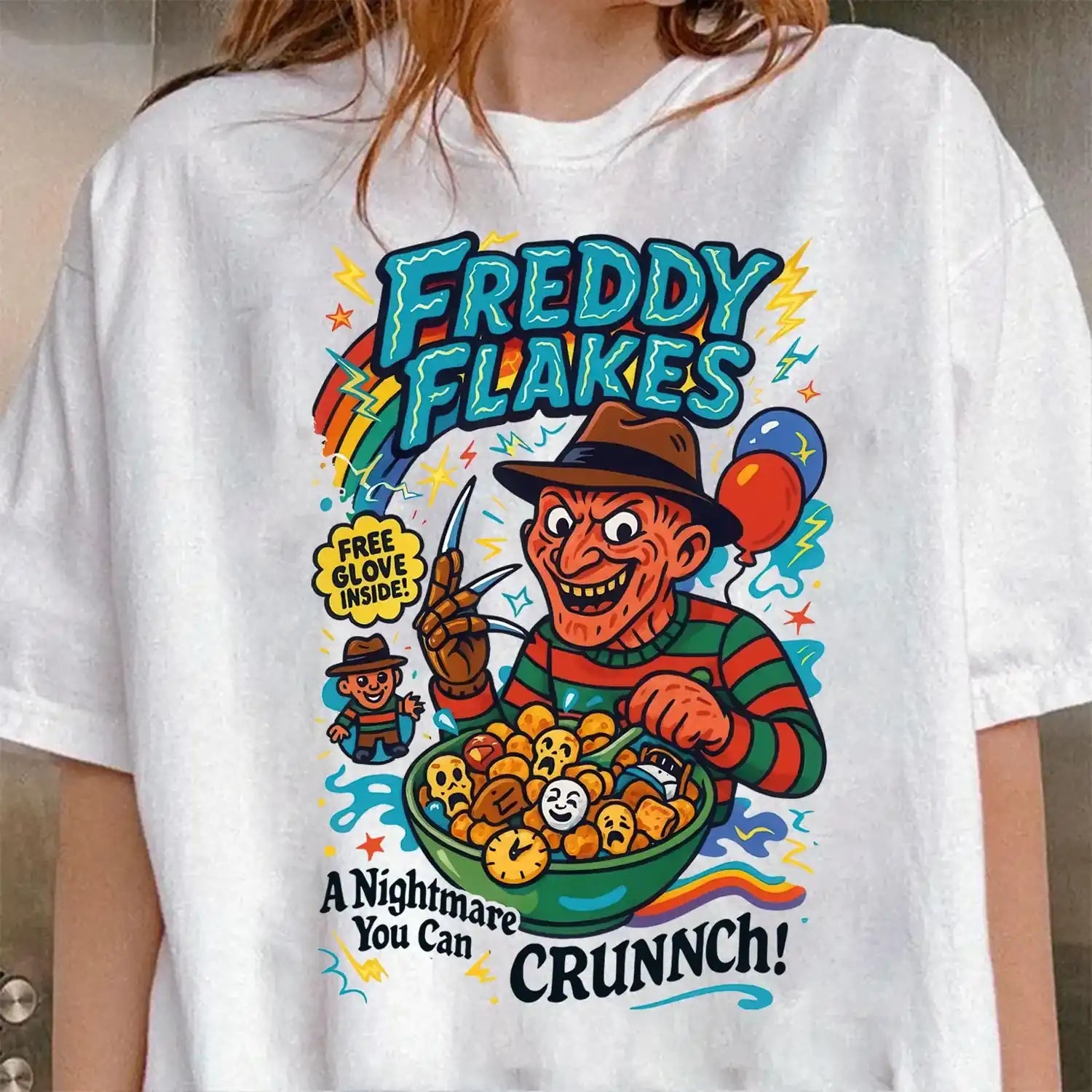Funny Halloween Graphic Halloween Characters Horror Character Halloween 2025 T-Shirt  Crew-neck Hoodie