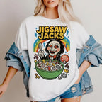 Funny Halloween Graphic Halloween Characters Horror Character Halloween 2025 T-Shirt  Crew-neck Hoodie